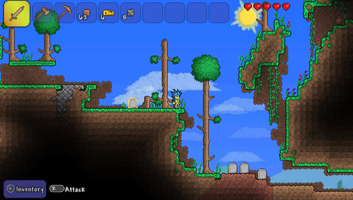 Terraria - Скриншоты PS Vita версии игры 